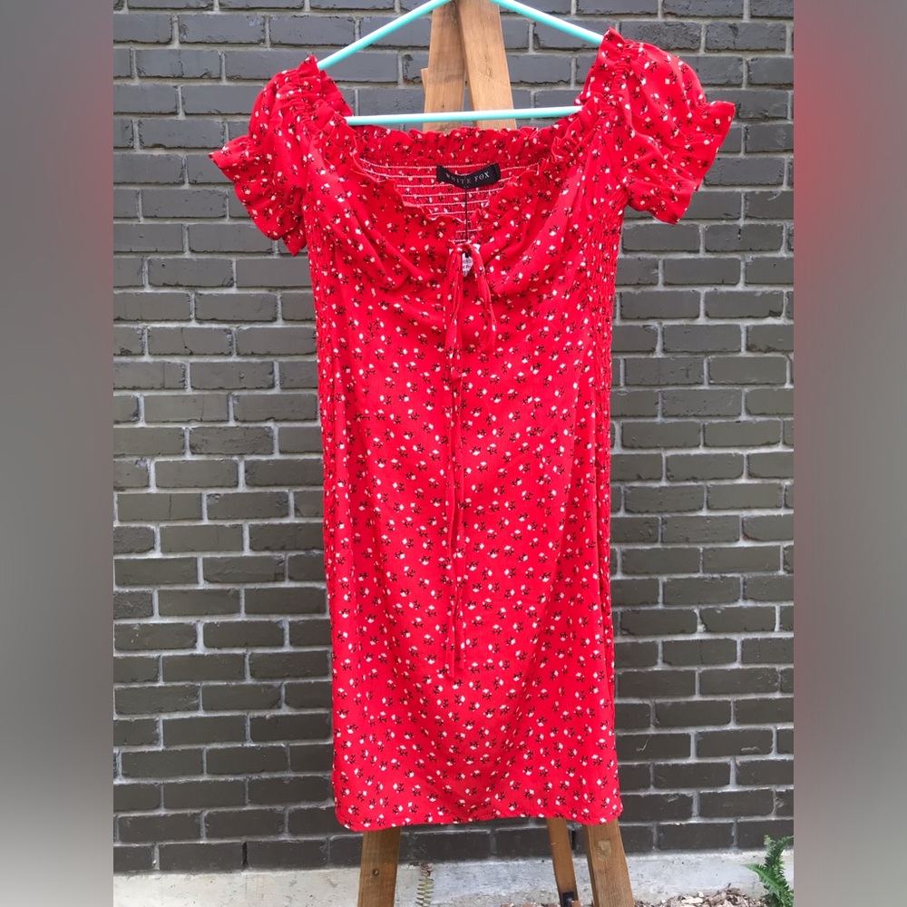 White Fox Force of Nature Mini Dress XS NWT